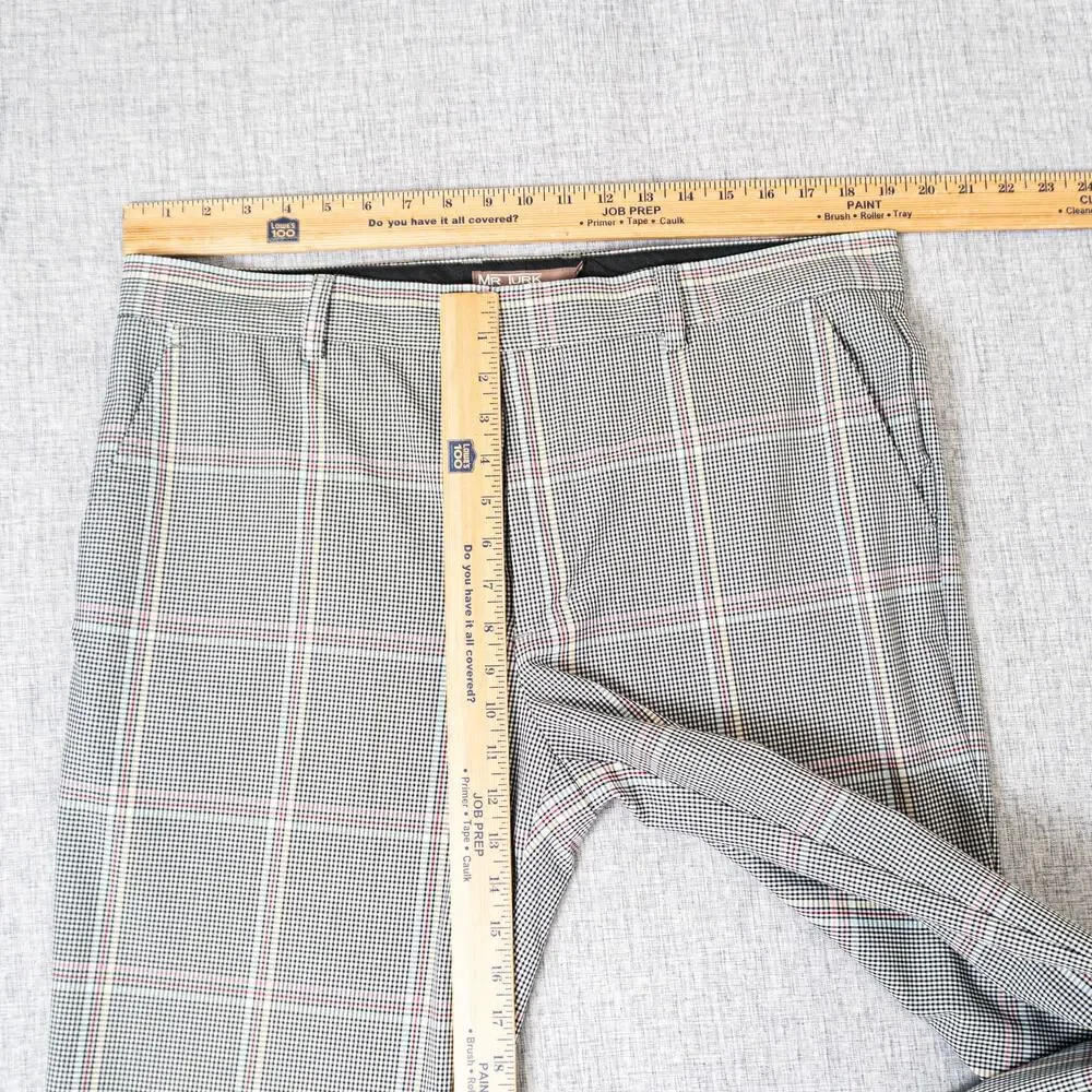 MR TURK Men's KENNEDY 2-Piece Suit Blazer & Pants Gray Plaid Check 42R